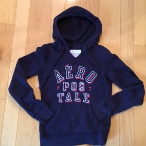 Aeropostale Pullover Hoodie - midnight blue
